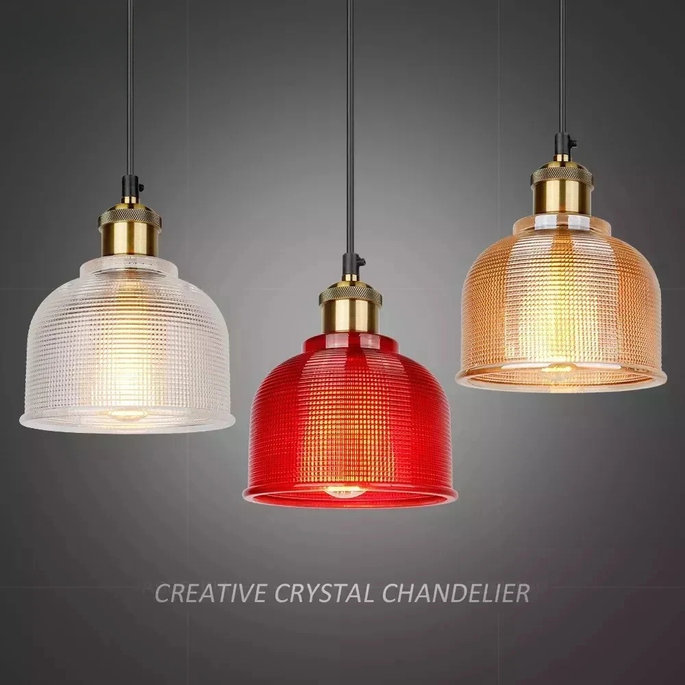 Lighting Room Decor Items - Luminárias Pendentes de Vidro Vintage, Item