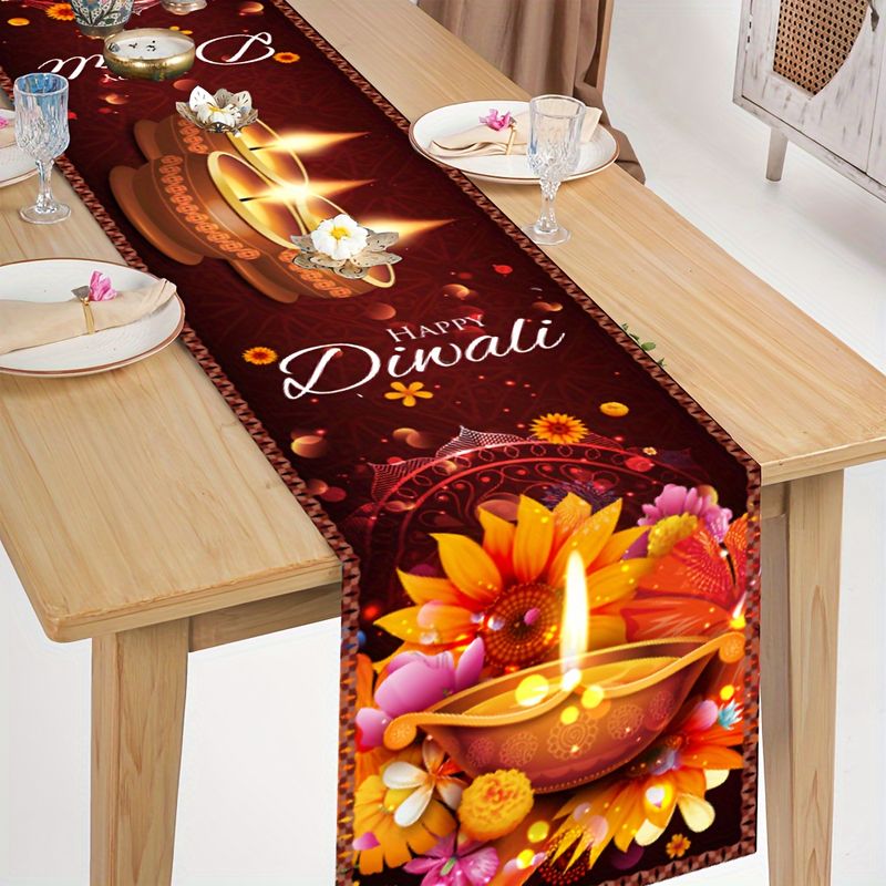 Lighting Decoration For Diwali - VIKAMA Caminho de Mesa Feliz Diwali,