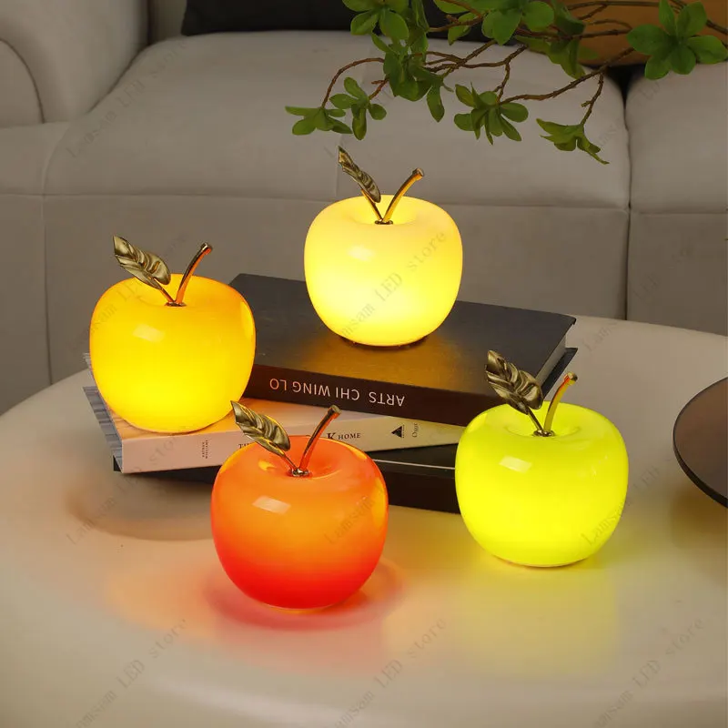 Decor Lighting Cy - Lâmpada de mesa led maçã alimentada