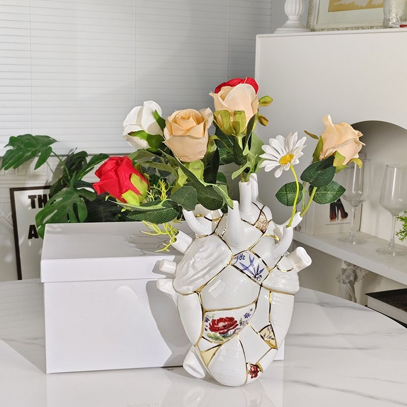 Lighting Room Decor Items - Vaso em Formato de Coração para