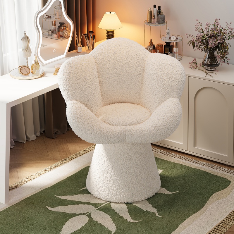 Furniture Lighting & Decor Magazine - Cadeira Giratória para Maquiagem, Banqueta Nova