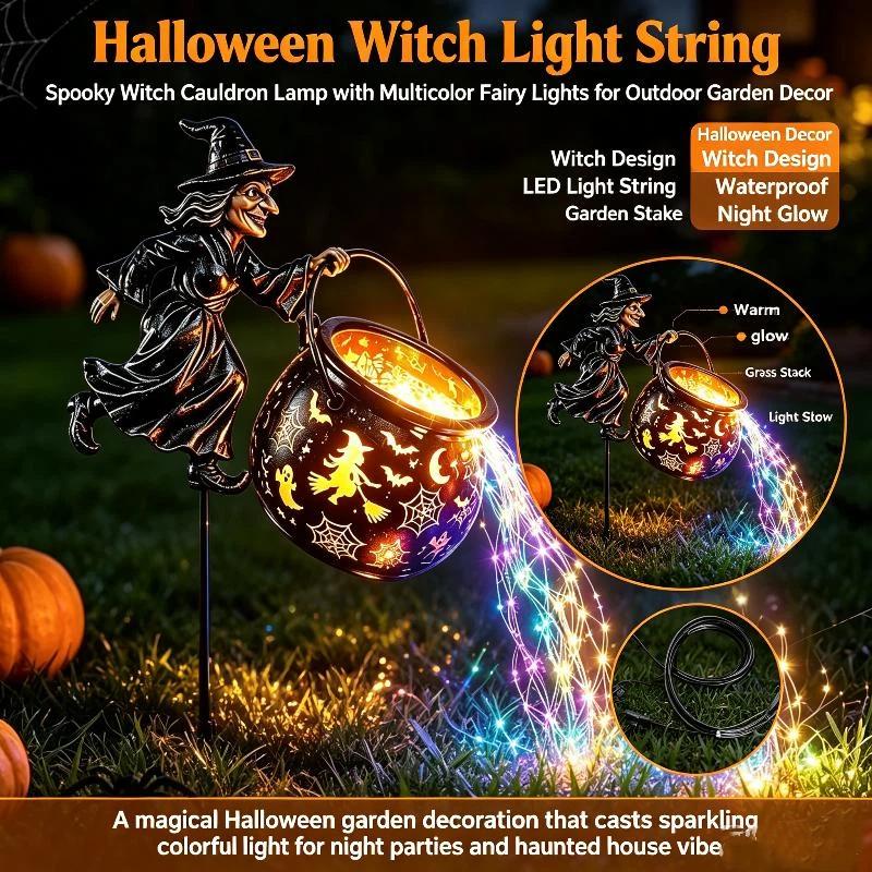 String Light Outdoor - Nova Luz Decorativa de Caldeirão de
