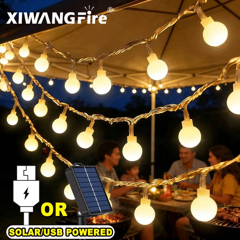 Luzes de Cordão Solares/USB/Ba - String Light Outdoor avaliação e preço