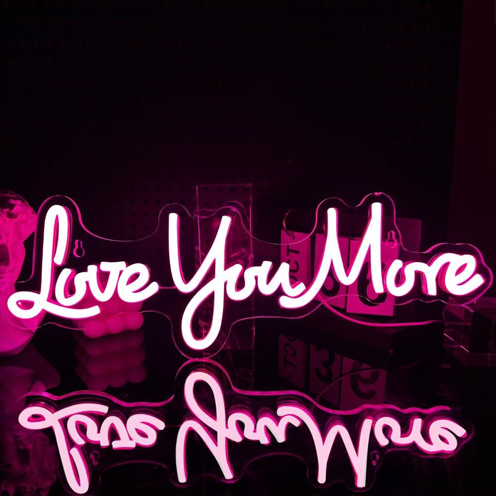 Letreiro Neon 'Love You More'  - Lighting Decor And More avaliação e preço