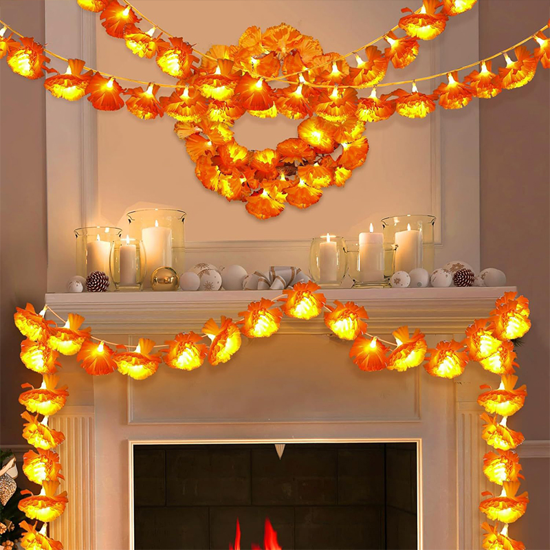 Flores Artificiais De Calêndul - Lighting Decoration For Diwali avaliação e preço
