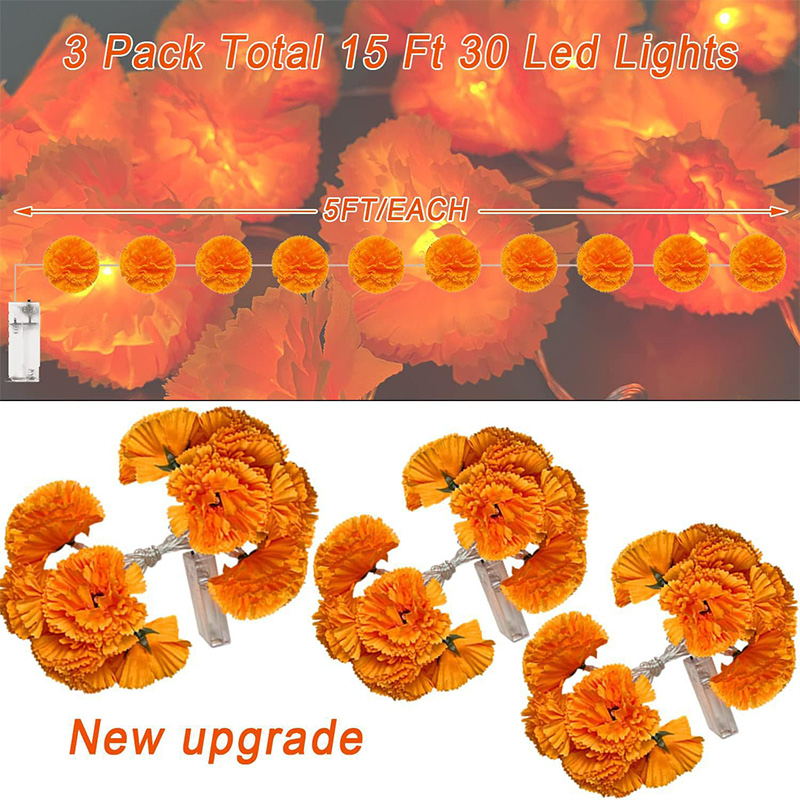 Flores Artificiais De Calêndul - Lighting Decoration For Diwali avaliação e preço
