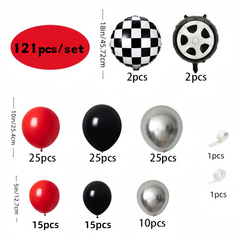 Kit de decoração de balão de f - Lighting Mcqueen Birthday Decor avaliação e preço