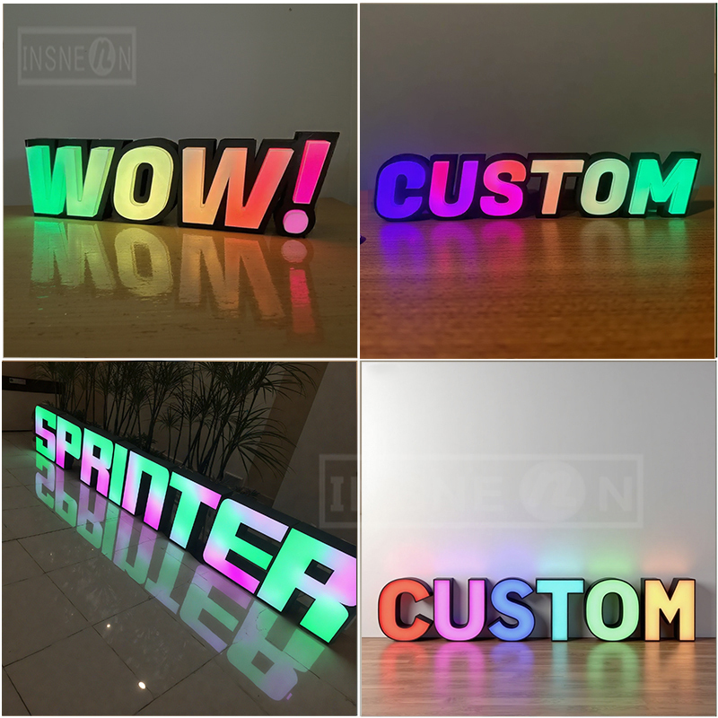 Letreiro LED RGB Personalizado - Up Lighting Decor avaliação e preço