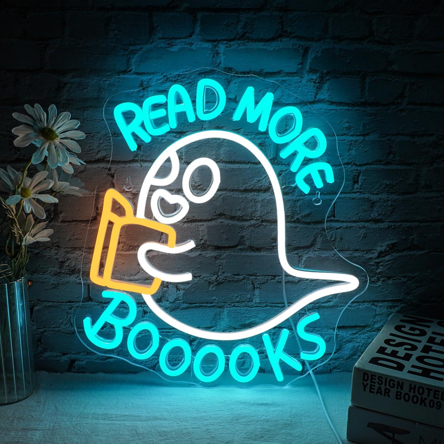 Leia Mais Livros, Letreiro Neo - Lighting Decor And More avaliação e preço