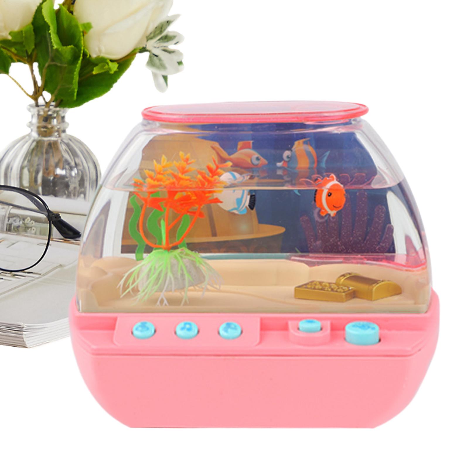 Aquário de Brinquedo com Músic - Lighting Decor Living Room avaliação e preço