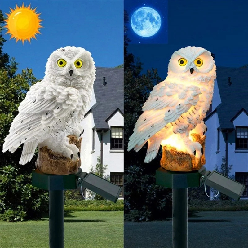 Estátua de Coruja Solar com Lu - String Light Outdoor avaliação e preço