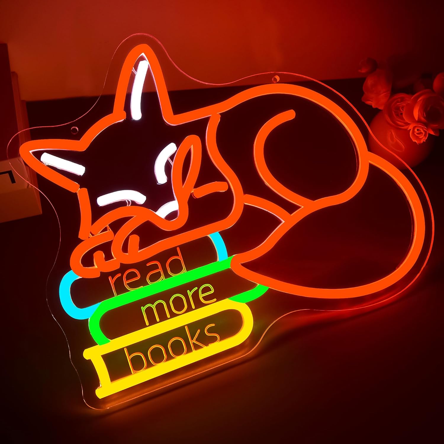 Letreiro Neon 'Leia Mais Livro - Lighting Decor And More avaliação e preço