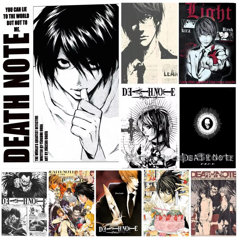Pôster de Anime Death Note em  - Lighting Room Decor Items avaliação e preço