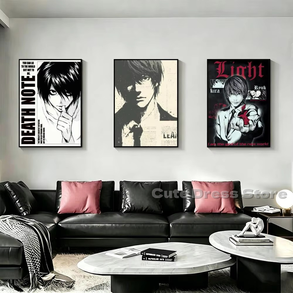Pôster de Anime Death Note em  - Lighting Room Decor Items avaliação e preço